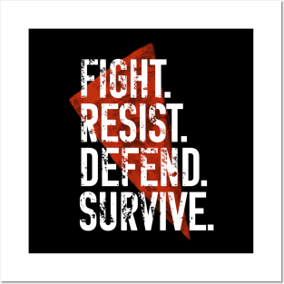 Fight Resist Defend Survive - Wynonna Earp Posters and Art